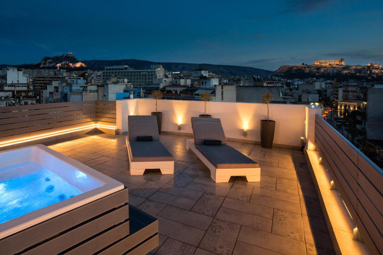 Private Jacuzzi & Acropolis View - The Loft Athena Bagian luar foto